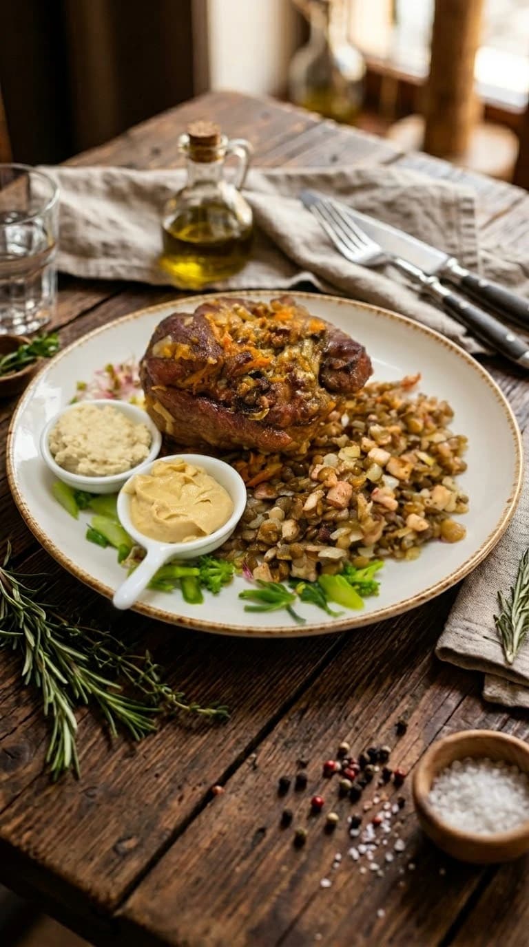 Pieczone golonko faszerowane pęczakiem i grzybami leśnymi - festiwal golonki w Staromieyskiej
